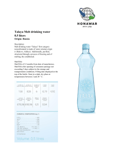 Talaya Melt drinking water 0.5 liters