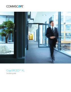 GigaSPEED&reg; XL Solution Brochure