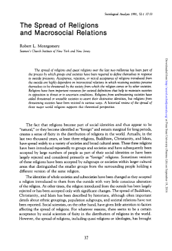 The Spread of Religions and Macrosocial Relations