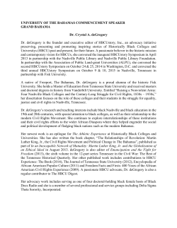 Speaker bio: Dr. Crystal A. deGregory