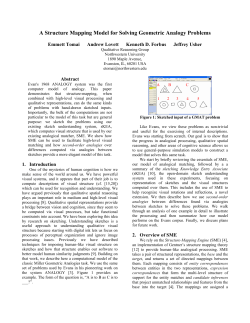 A Structure Mapping Model for Solving Geometric Analogy Problems