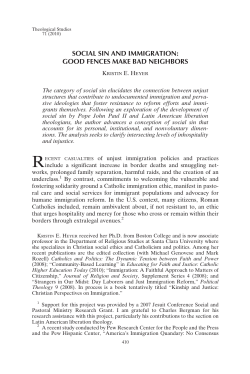 social sin and immigration: good fences make bad neighbors