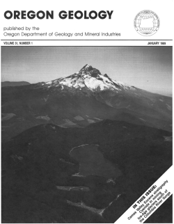 Ore Bin / Oregon Geology magazine / journal