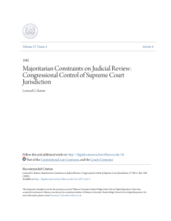 Majoritarian Constraints on Judicial Review