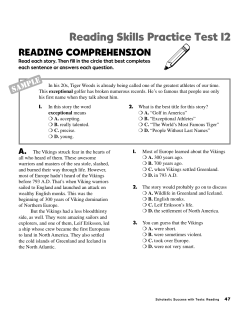 READING COMPREHENSION