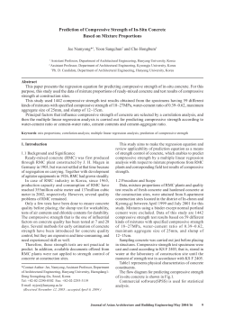 Prediction of Compressive Strength of In