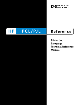 Printer Job Language Technical Reference Manual - ENWW