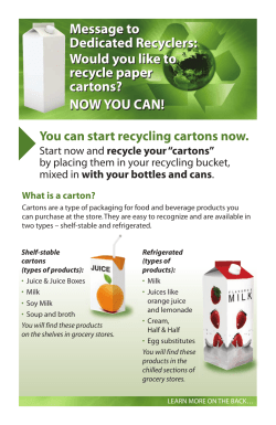 paper cartons - Burlington County