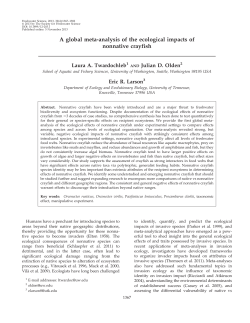 A global meta-analysis of the ecological impacts of nonnative crayfish