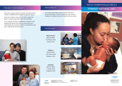 primary birthing unit - Counties Manukau Health
