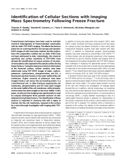 Identification of Cellular Sections with Imaging Mass Spectrometry