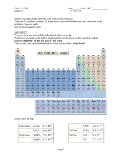page 1 Before you begin, make sure that your exam has all 10
