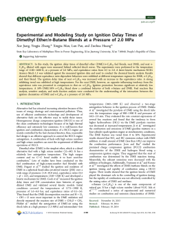 Experimental and Modeling Study on Ignition