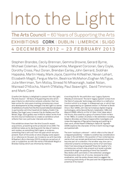 Info: Into the Light at Crawford Art Gallery