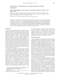 Distribution of Nanoparticles in Lamellar Domains of Block