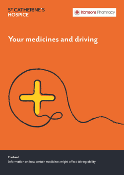 Driving on medication