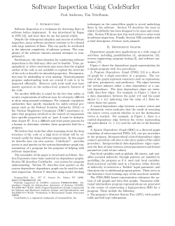 Software Inspection Using CodeSurfer
