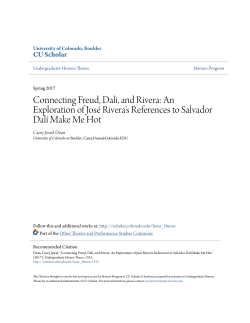 Connecting Freud, Dal&iacute;, and Rivera: An Exploration of