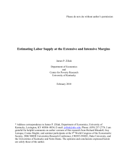 Estimating labor supply at the extensive and intensive margins