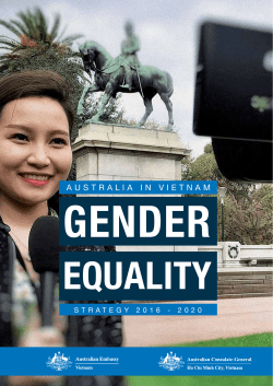 Gender Equality Strategy for Vietnam for the period 2016-2020