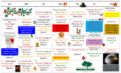 Sun Mon Tue Wed Thu Fri Sat Exercise w/Maggie 10 Crossword