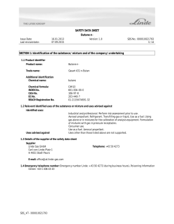 SAFETY DATA SHEET Butane n- SECTION 1