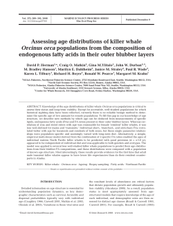 Assessing age distributions of killer whale Orcinus orca populations
