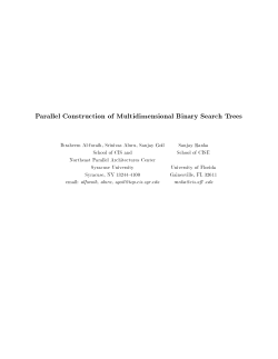 Parallel Construction of Multidimensional Binary Search Trees