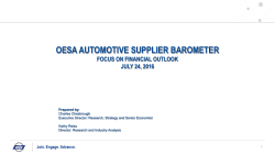 OESA AUTOMOTIVE SUPPLIER BAROMETER