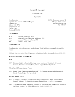 See CV - Ohio University