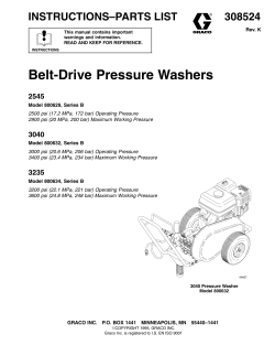 Belt-Drive Pressure Washers
