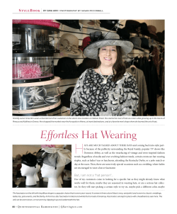 Effortless Hat Wearing - Quintessential Barrington
