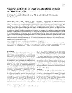 Anglerfish catchability for swept-area abundance
