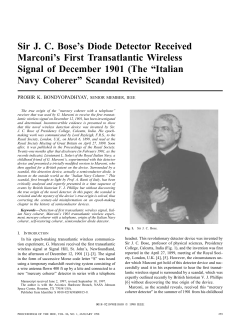 Sir JC Bose - CSE-IITM