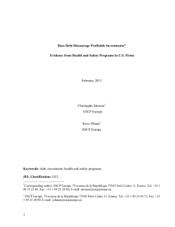Does Debt Discourage Profitable Investments?