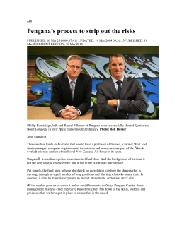 Pengana`s process to strip out the risks