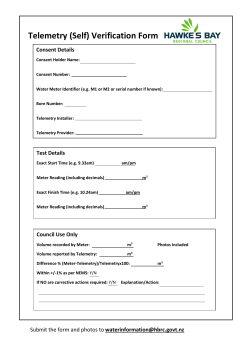Telemetry (Self) Verification Form