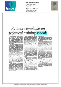 Put more emphasis on technical training schools