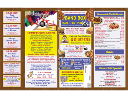 Band Box Pizza Menu 6/11