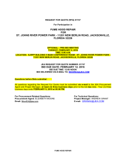 fume hood repair for st. johns river power park