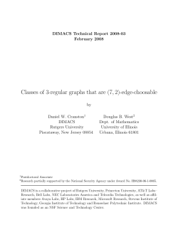 Classes of 3-regular graphs that are (7,2)-edge