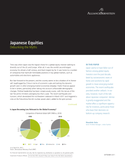 Japanese Equities - AllianceBernstein