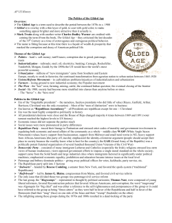 Politics of Gilded Age Handout 2