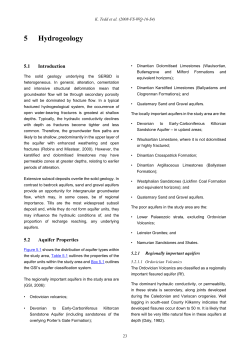 5 Hydrogeology