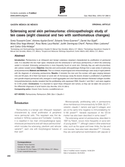 Sclerosing acral skin perineurioma: clinicopathologic study of ten