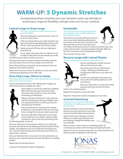 5 Dynamic Stretches to Warm Up
