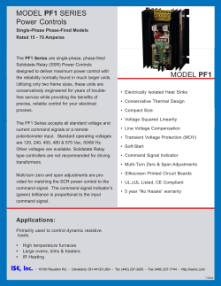 HDR SCR Power Control, Phase Fired, 15-70 Amps