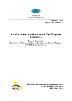 Anti-Corruption and Governance