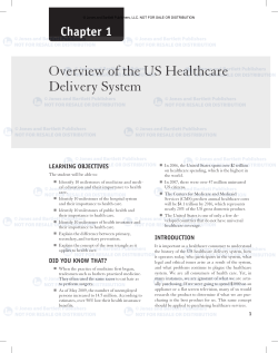 Overview of the US Healthcare Delivery System
