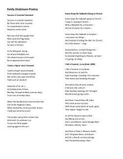 Emily Dickinson Poetry